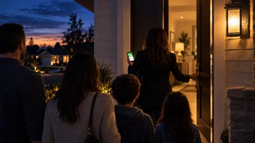 Real estate showing in a US home
